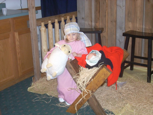 Shepherd at the Manger Side