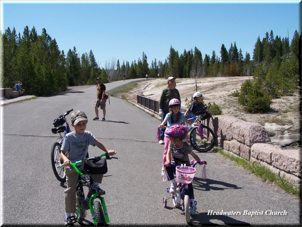 family bike trip to yellowstone